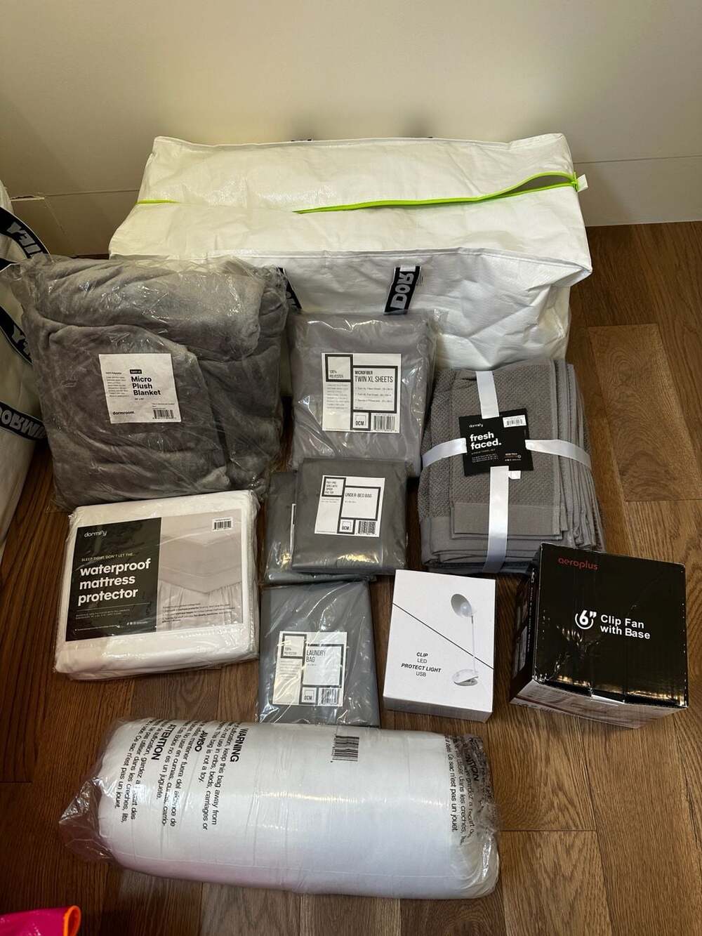 Dormify Dorm Room Bedding and Essentials Bundle Set